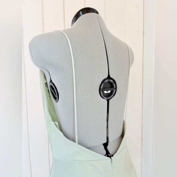 BHLDN Cucumber Green Satin Slip Dress – Size 16 – NWT - Picture 7 of 16